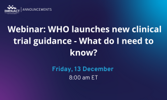 WHO launches new clinical trial guidance webinar